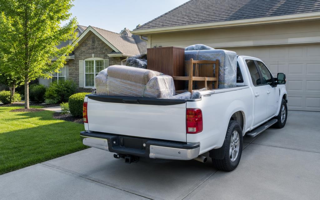 Illustrative example of junk removal work